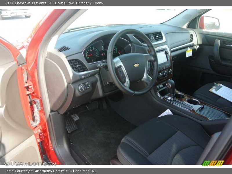 Crystal Red Tintcoat / Ebony 2014 Chevrolet Traverse LT