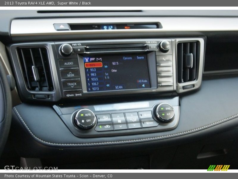 Super White / Black 2013 Toyota RAV4 XLE AWD