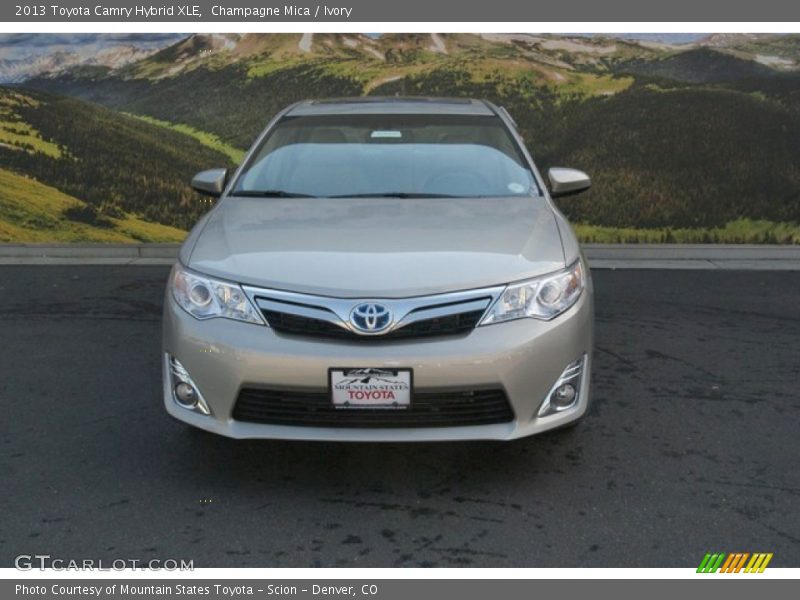 Champagne Mica / Ivory 2013 Toyota Camry Hybrid XLE