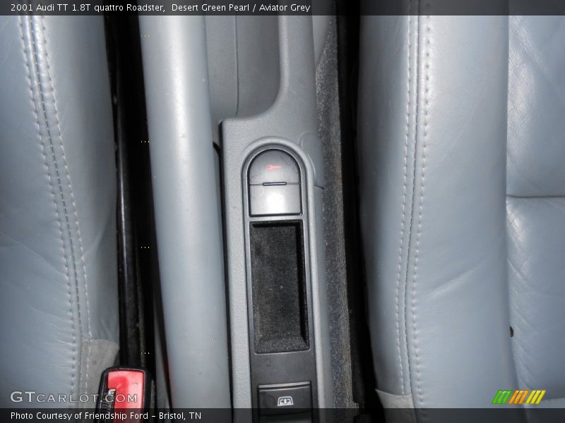 Desert Green Pearl / Aviator Grey 2001 Audi TT 1.8T quattro Roadster