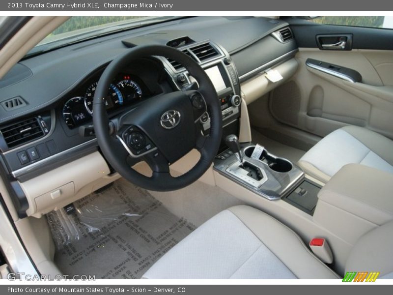Champagne Mica / Ivory 2013 Toyota Camry Hybrid XLE