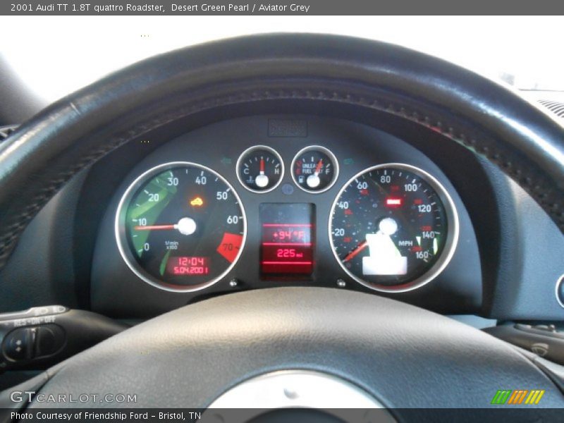 Desert Green Pearl / Aviator Grey 2001 Audi TT 1.8T quattro Roadster