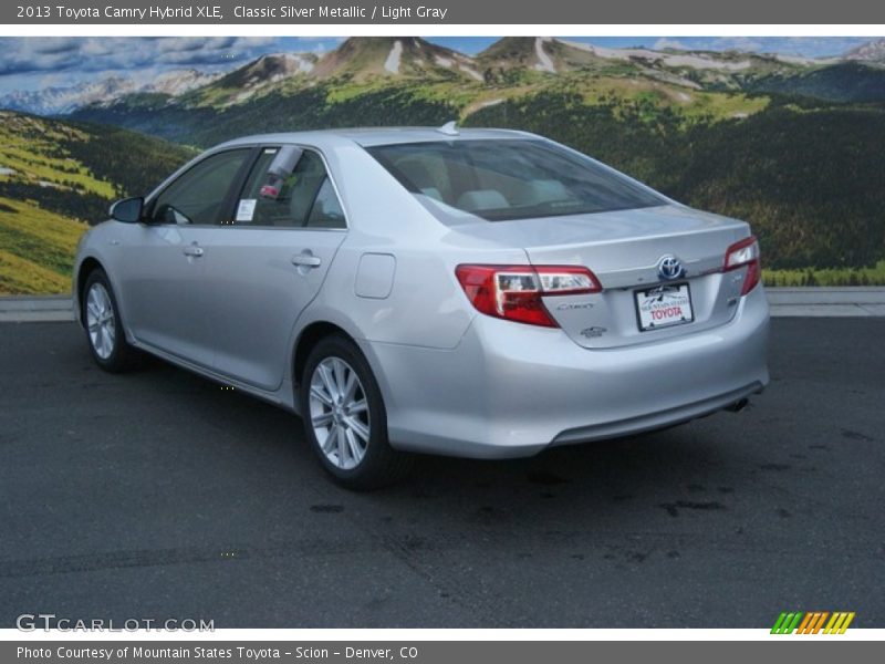 Classic Silver Metallic / Light Gray 2013 Toyota Camry Hybrid XLE