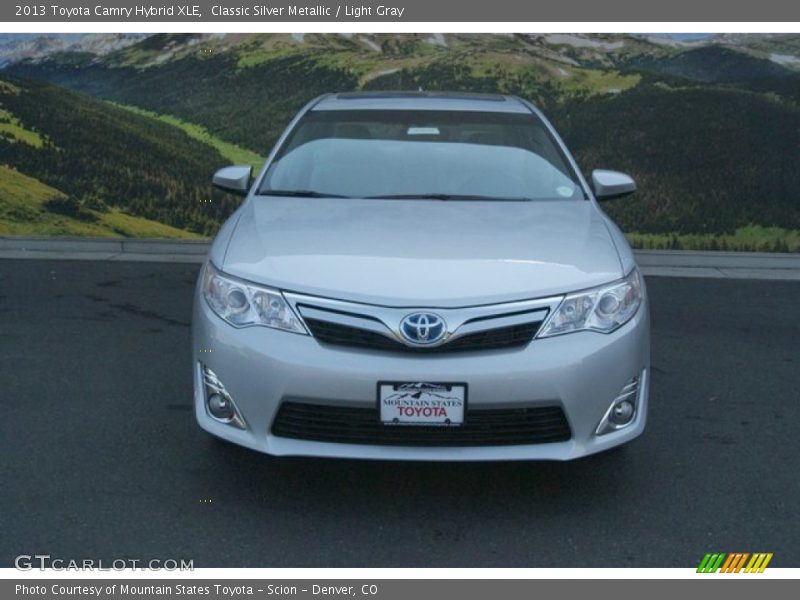 Classic Silver Metallic / Light Gray 2013 Toyota Camry Hybrid XLE