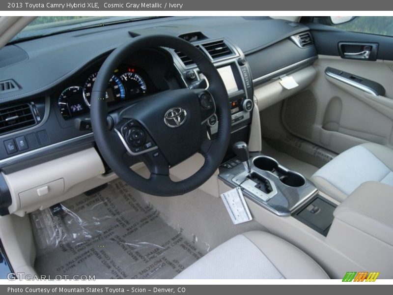 Cosmic Gray Metallic / Ivory 2013 Toyota Camry Hybrid XLE