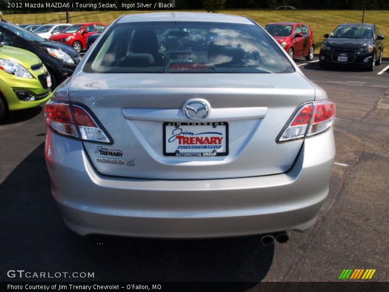Ingot Silver / Black 2012 Mazda MAZDA6 i Touring Sedan