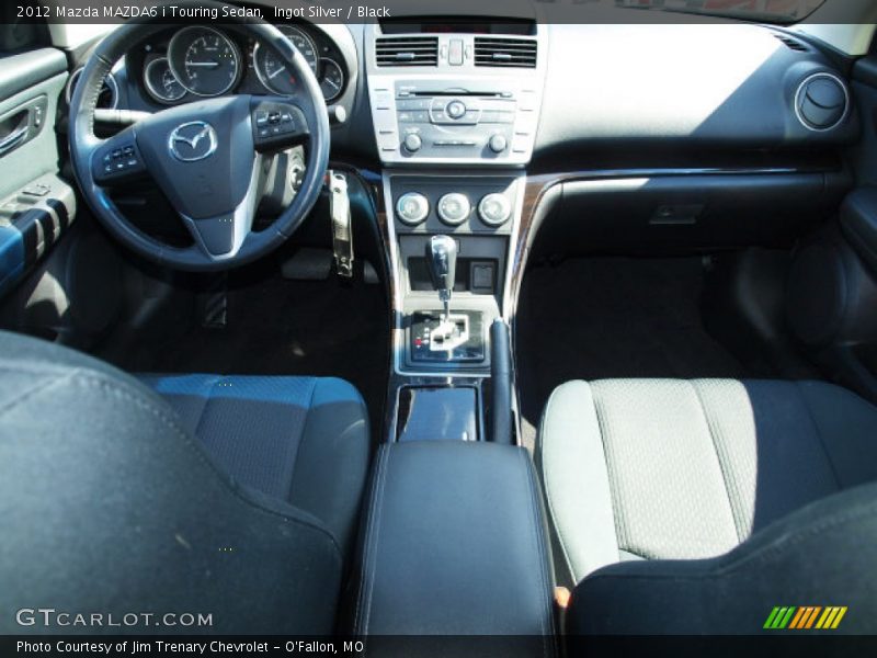 Ingot Silver / Black 2012 Mazda MAZDA6 i Touring Sedan