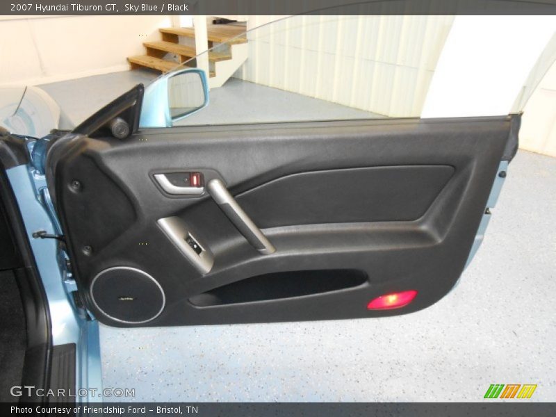 Sky Blue / Black 2007 Hyundai Tiburon GT