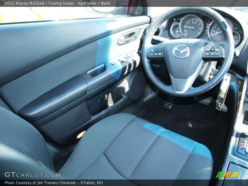 Ingot Silver / Black 2012 Mazda MAZDA6 i Touring Sedan