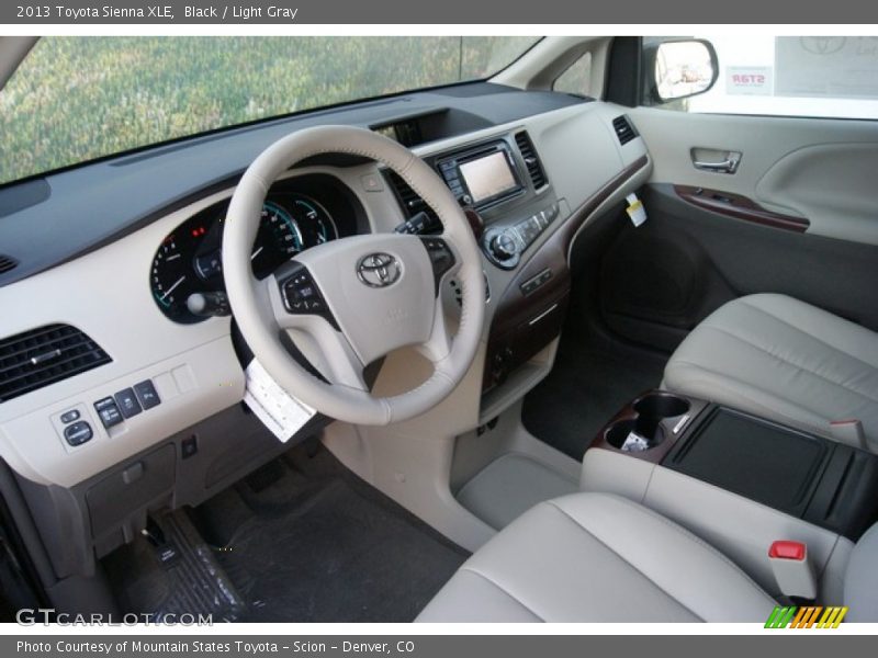 Black / Light Gray 2013 Toyota Sienna XLE