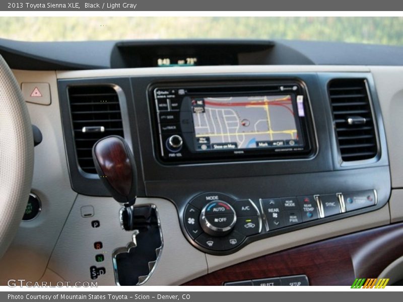 Black / Light Gray 2013 Toyota Sienna XLE