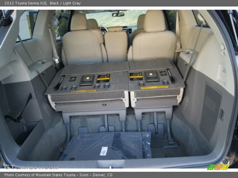 Black / Light Gray 2013 Toyota Sienna XLE