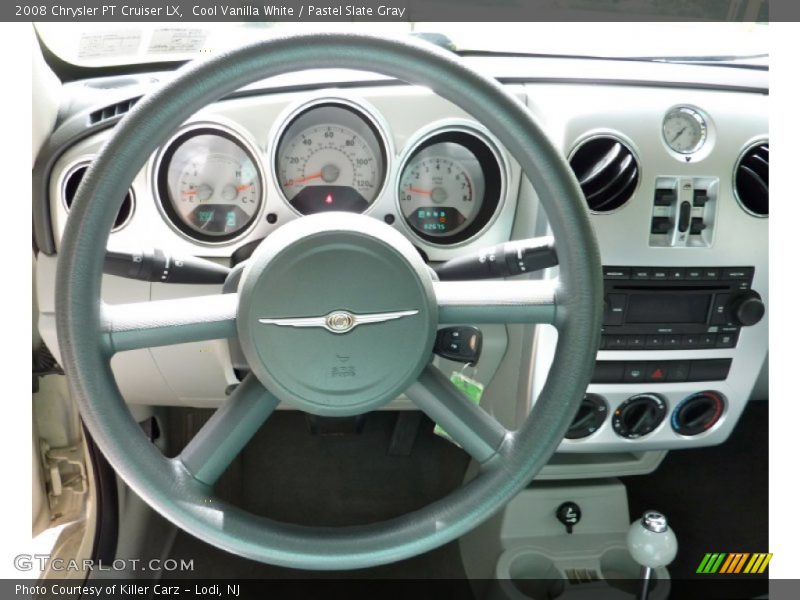 Cool Vanilla White / Pastel Slate Gray 2008 Chrysler PT Cruiser LX