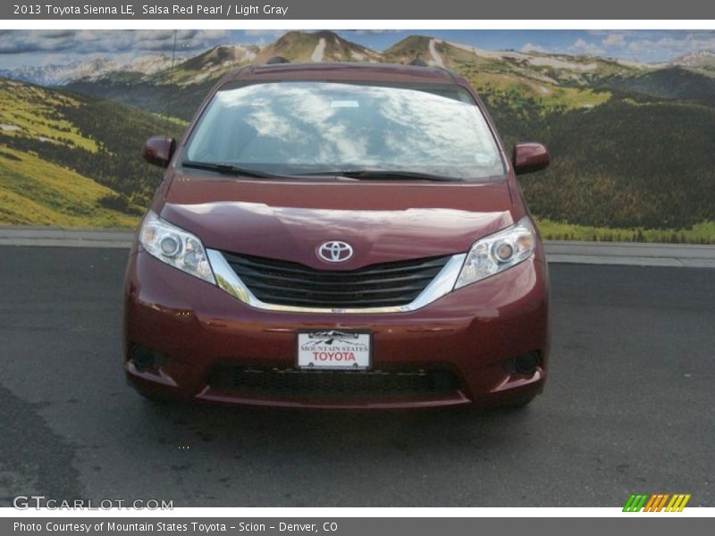 Salsa Red Pearl / Light Gray 2013 Toyota Sienna LE