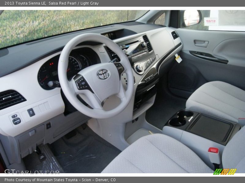 Salsa Red Pearl / Light Gray 2013 Toyota Sienna LE