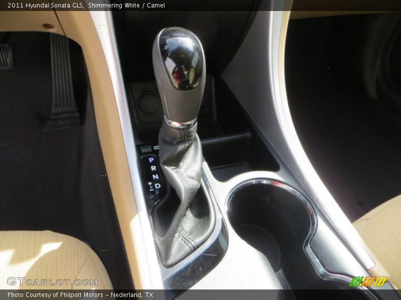 Shimmering White / Camel 2011 Hyundai Sonata GLS