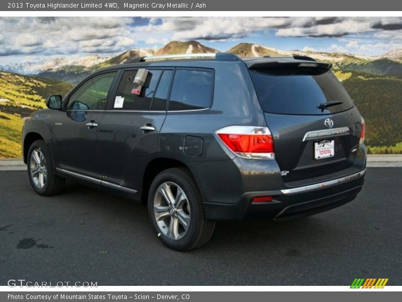 Magnetic Gray Metallic / Ash 2013 Toyota Highlander Limited 4WD