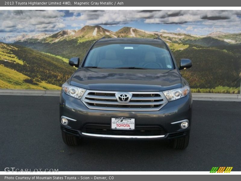 Magnetic Gray Metallic / Ash 2013 Toyota Highlander Limited 4WD