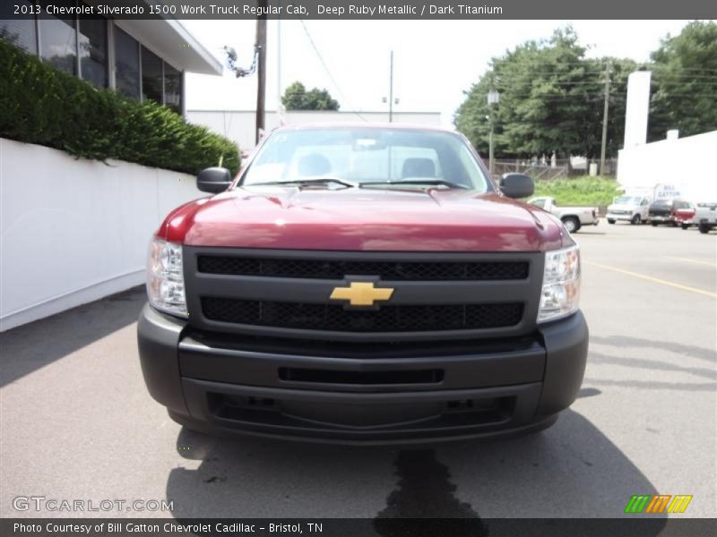 Deep Ruby Metallic / Dark Titanium 2013 Chevrolet Silverado 1500 Work Truck Regular Cab