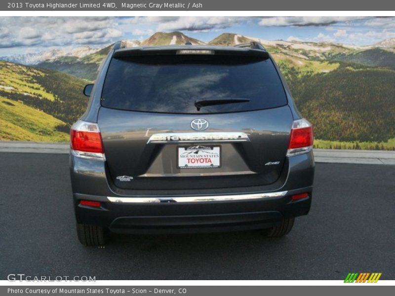 Magnetic Gray Metallic / Ash 2013 Toyota Highlander Limited 4WD
