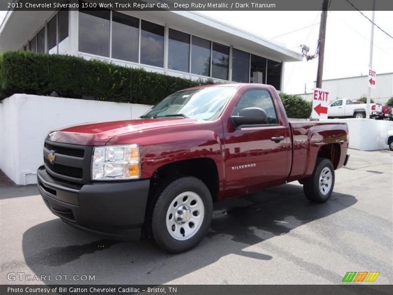 Deep Ruby Metallic / Dark Titanium 2013 Chevrolet Silverado 1500 Work Truck Regular Cab