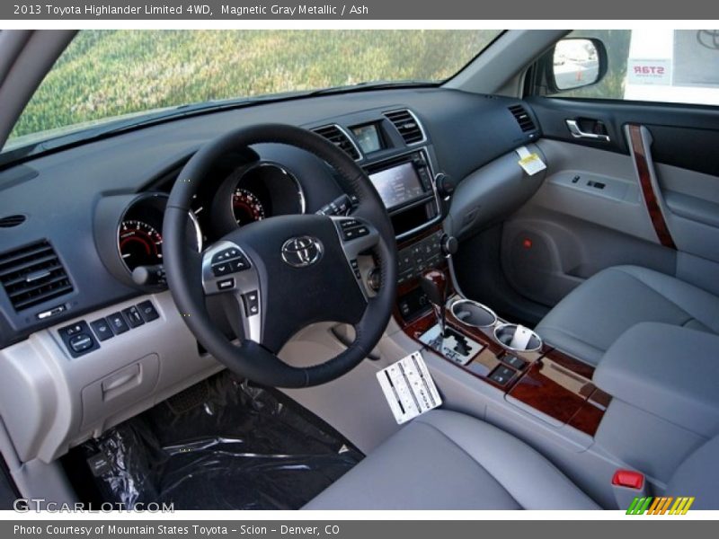 Magnetic Gray Metallic / Ash 2013 Toyota Highlander Limited 4WD