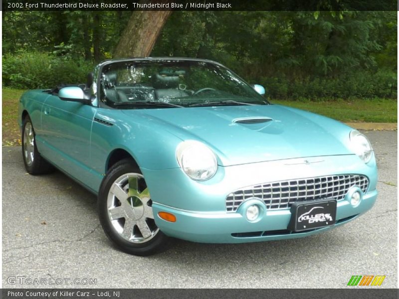 Thunderbird Blue / Midnight Black 2002 Ford Thunderbird Deluxe Roadster