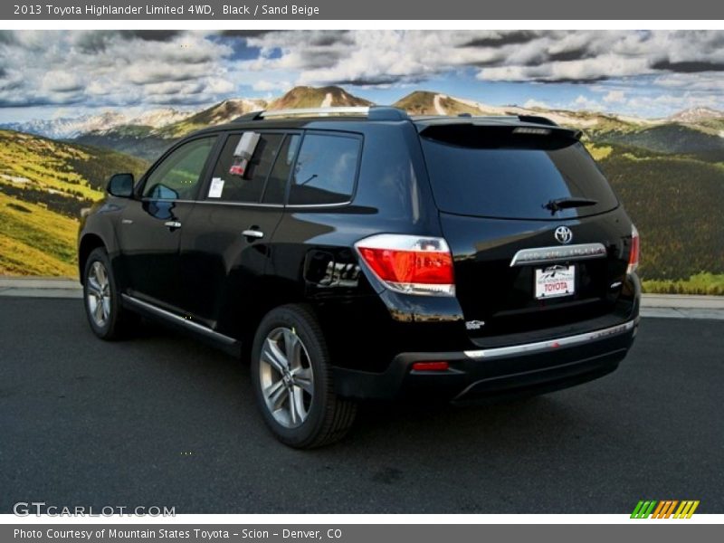 Black / Sand Beige 2013 Toyota Highlander Limited 4WD