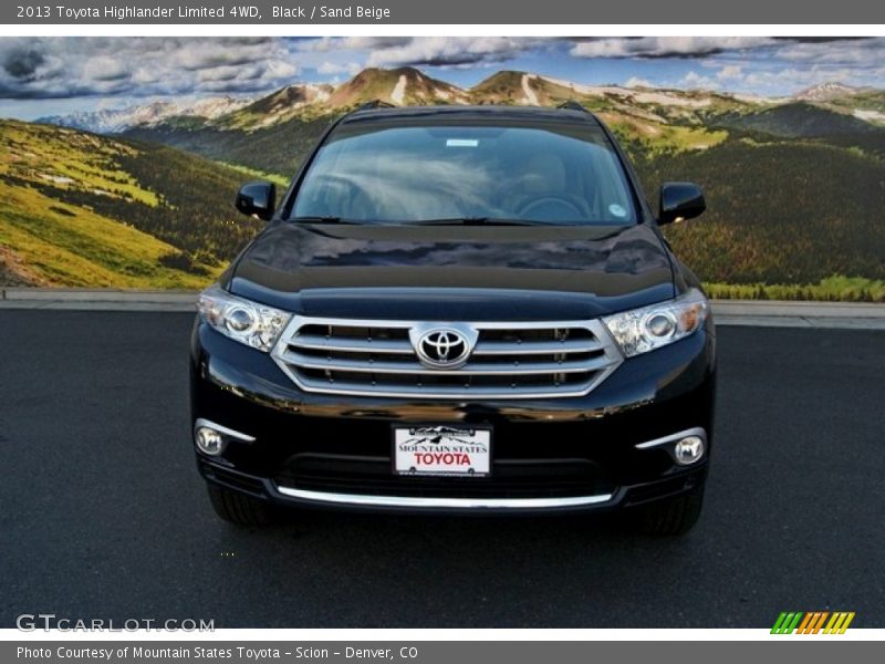 Black / Sand Beige 2013 Toyota Highlander Limited 4WD