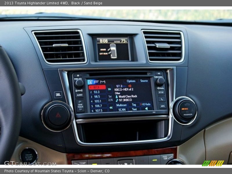 Black / Sand Beige 2013 Toyota Highlander Limited 4WD