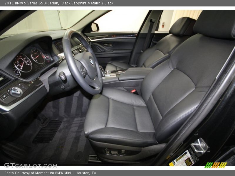 Black Sapphire Metallic / Black 2011 BMW 5 Series 550i Sedan