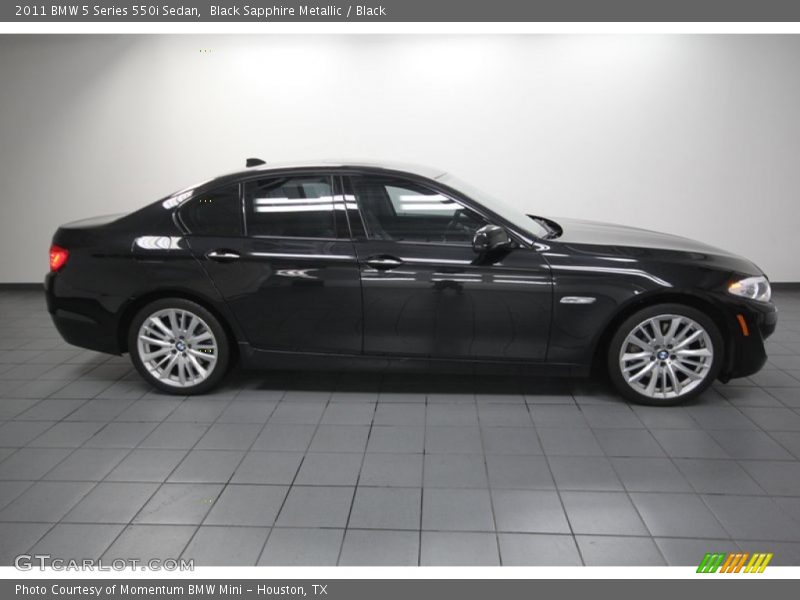 Black Sapphire Metallic / Black 2011 BMW 5 Series 550i Sedan