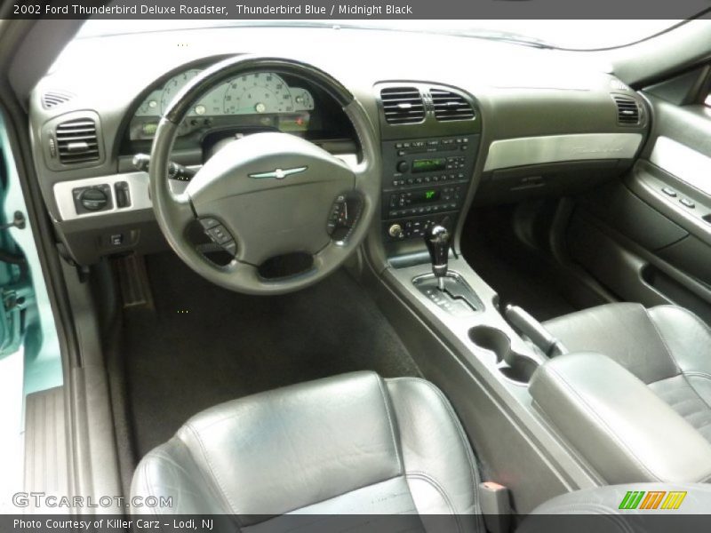  2002 Thunderbird Deluxe Roadster Midnight Black Interior