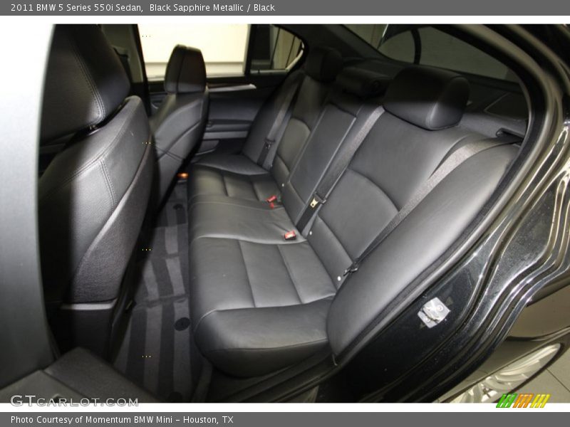 Black Sapphire Metallic / Black 2011 BMW 5 Series 550i Sedan