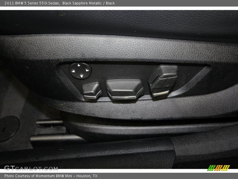 Black Sapphire Metallic / Black 2011 BMW 5 Series 550i Sedan