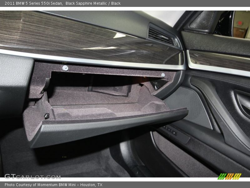 Black Sapphire Metallic / Black 2011 BMW 5 Series 550i Sedan