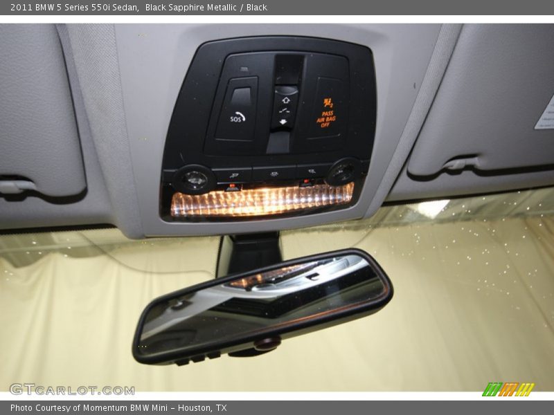 Black Sapphire Metallic / Black 2011 BMW 5 Series 550i Sedan