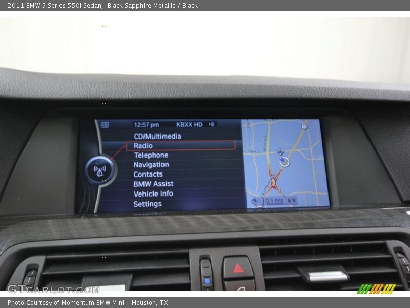 Black Sapphire Metallic / Black 2011 BMW 5 Series 550i Sedan