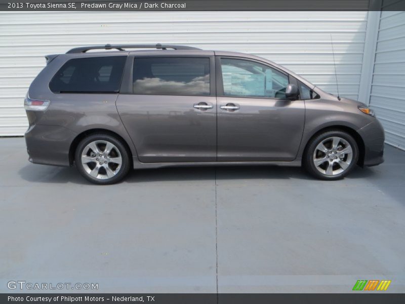 Predawn Gray Mica / Dark Charcoal 2013 Toyota Sienna SE