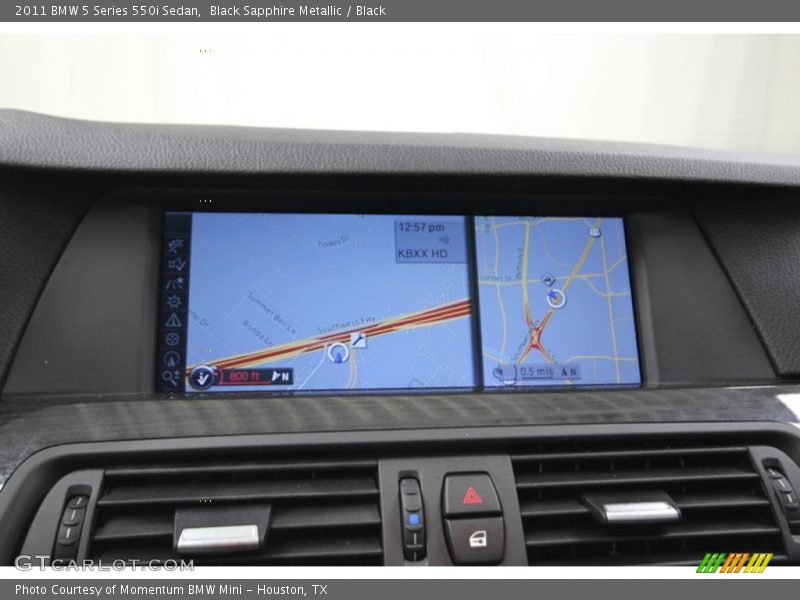 Black Sapphire Metallic / Black 2011 BMW 5 Series 550i Sedan