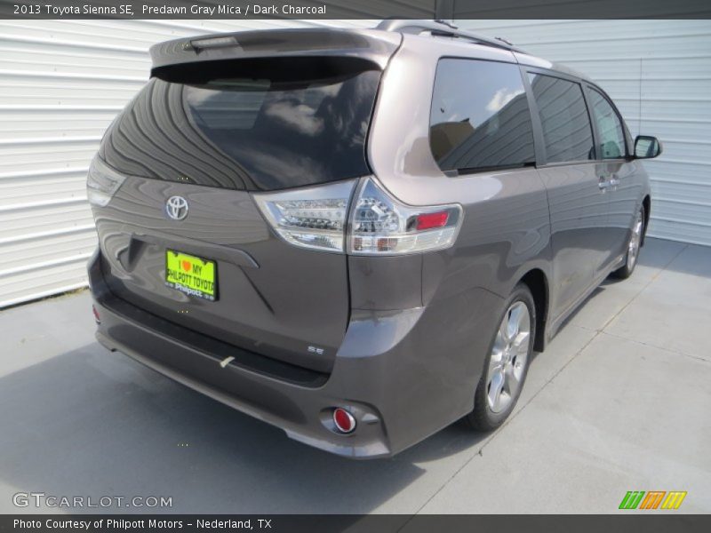 Predawn Gray Mica / Dark Charcoal 2013 Toyota Sienna SE