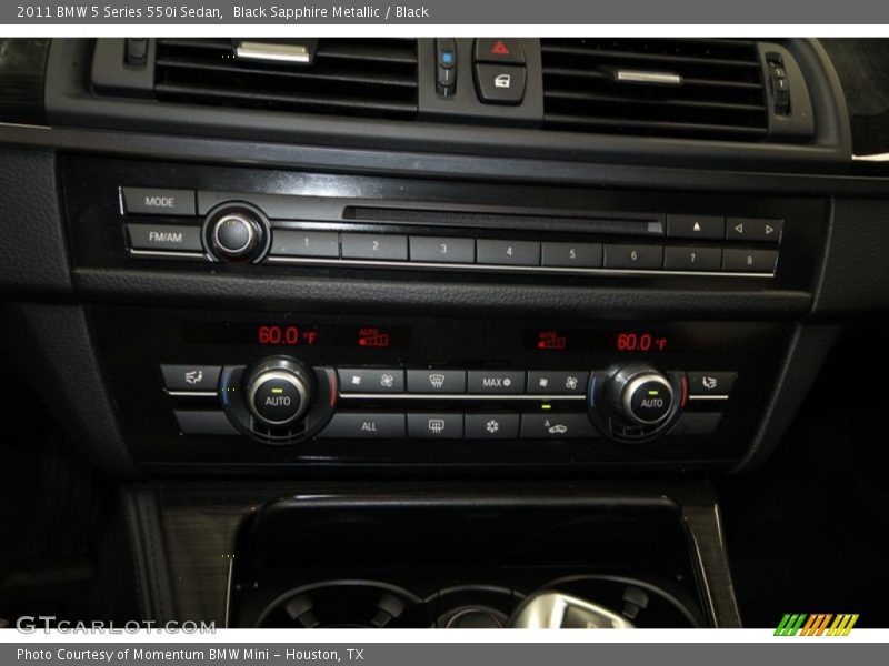 Black Sapphire Metallic / Black 2011 BMW 5 Series 550i Sedan