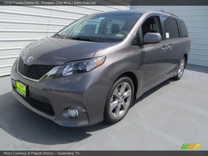 Predawn Gray Mica / Dark Charcoal 2013 Toyota Sienna SE