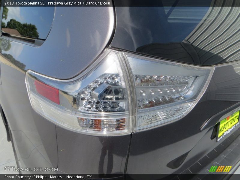 Predawn Gray Mica / Dark Charcoal 2013 Toyota Sienna SE