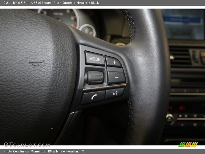 Black Sapphire Metallic / Black 2011 BMW 5 Series 550i Sedan