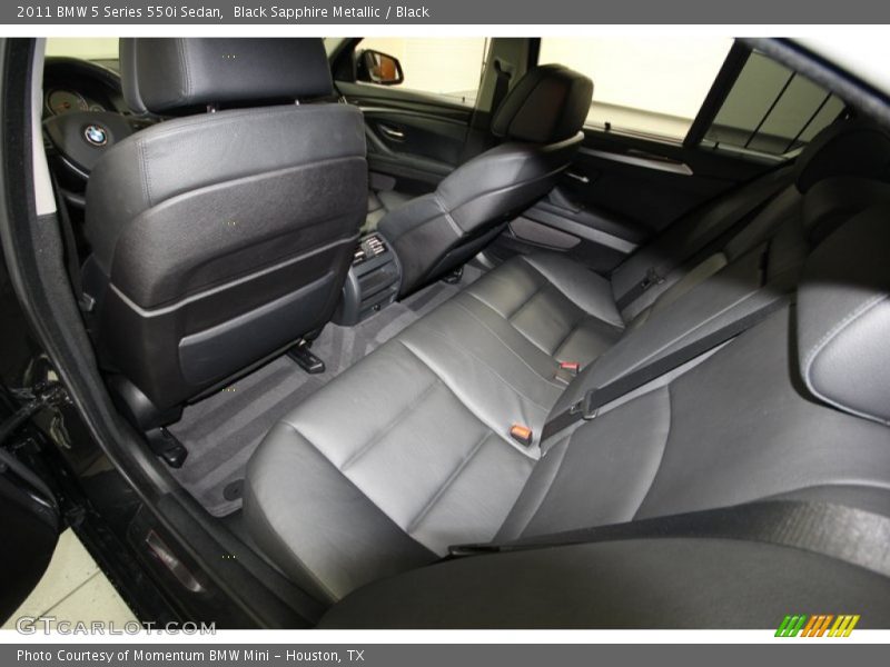 Black Sapphire Metallic / Black 2011 BMW 5 Series 550i Sedan