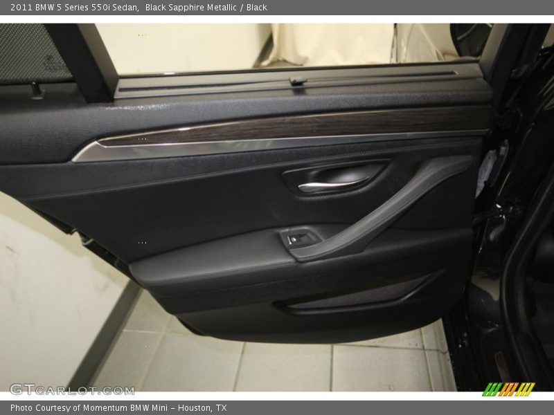 Black Sapphire Metallic / Black 2011 BMW 5 Series 550i Sedan