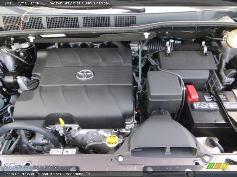 Predawn Gray Mica / Dark Charcoal 2013 Toyota Sienna SE