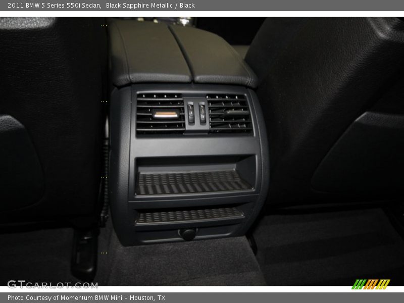 Black Sapphire Metallic / Black 2011 BMW 5 Series 550i Sedan