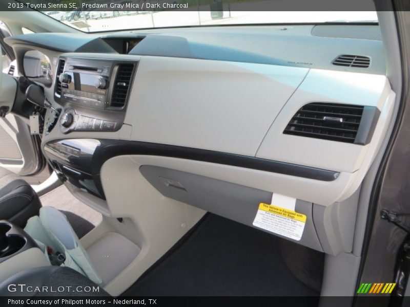 Predawn Gray Mica / Dark Charcoal 2013 Toyota Sienna SE